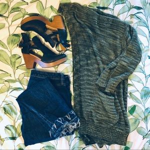 Green Anthropologie Cardigan